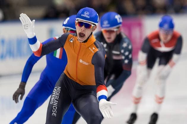 Bilder des Jahres 2023, Sport 02 Februar Sport Themen der Woche KW07 2023 Speed skating, Eisschnelllauf World Cup Bart Hoolwerf (NED) during ISU Speed Skating World Cup in Tomaszow Mazowiecki, Poland on February 19, 2023. Tomaszow Mazowiecki Poland  Copyright: xFotoxOlimpikx originalFilename:jastrzebowski-speedska230219_npk72.jpg