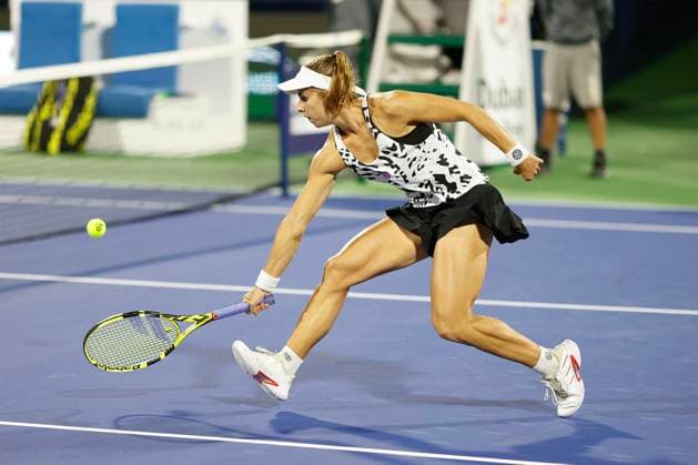 Julia Grabher Tennis - Dubai Tennis Championships 2023 - WTA, Tennis Damen - Dubai Duty Free Tennis Stadium - Dubai - - United Arab Emirates - 20 February 2023. Copyright: xJuergenxHasenkopfx