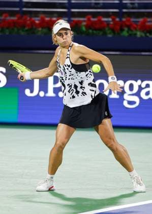 Julia Grabher Tennis - Dubai Tennis Championships 2023 - WTA, Tennis Damen - Dubai Duty Free Tennis Stadium - Dubai - - United Arab Emirates - 20 February 2023. Copyright: xJuergenxHasenkopfx