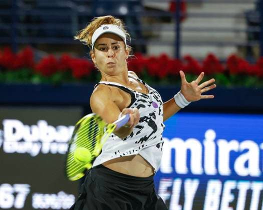 Julia Grabher Tennis - Dubai Tennis Championships 2023 - WTA, Tennis Damen - Dubai Duty Free Tennis Stadium - Dubai - - United Arab Emirates - 20 February 2023. Copyright: xJuergenxHasenkopfx