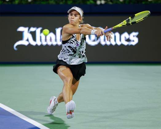 Julia Grabher Tennis - Dubai Tennis Championships 2023 - WTA, Tennis Damen - Dubai Duty Free Tennis Stadium - Dubai - - United Arab Emirates - 20 February 2023. Copyright: xJuergenxHasenkopfx