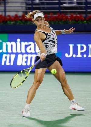 Julia Grabher Tennis - Dubai Tennis Championships 2023 - WTA, Tennis Damen - Dubai Duty Free Tennis Stadium - Dubai - - United Arab Emirates - 20 February 2023. Copyright: xJuergenxHasenkopfx