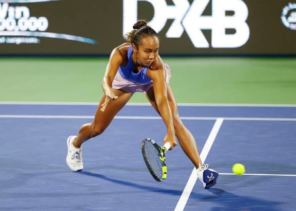 Leylah Fernandez (CAN) Tennis - Dubai Tennis Championships 2023 - WTA, Tennis Damen - Dubai Duty Free Tennis Stadium - Dubai - - United Arab Emirates - 20 February 2023. Copyright: xJuergenxHasenkopfx