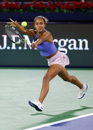 Leylah Fernandez (CAN) Tennis - Dubai Tennis Championships 2023 - WTA, Tennis Damen - Dubai Duty Free Tennis Stadium - Dubai - - United Arab Emirates - 20 February 2023. Copyright: xJuergenxHasenkopfx