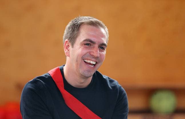 Sport Bilder des Tages BAU 21.02.2023 Stuttgart-Untertürkheim Fußball Medientermin UEFO Euro 2024 mit Turnierdirektor Philipp Lahm und Botschafterin Celia Sasic, Philipp Lahm