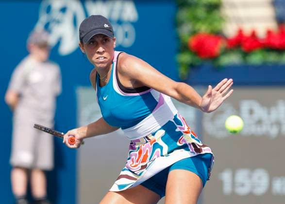 Madison Keys (USA) Tennis - Dubai Tennis Championships 2023 - WTA, Tennis Damen - Dubai Duty Free Tennis Stadium - Dubai - - United Arab Emirates - 22 February 2023. Copyright: xJuergenxHasenkopfx