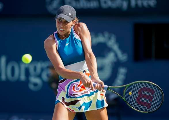 Madison Keys (USA) Tennis - Dubai Tennis Championships 2023 - WTA, Tennis Damen - Dubai Duty Free Tennis Stadium - Dubai - - United Arab Emirates - 22 February 2023. Copyright: xJuergenxHasenkopfx