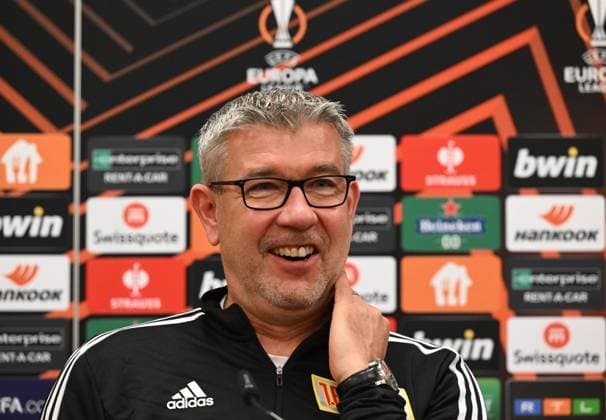 Fussball, Herren, Saison 2022 2023, Europa League, 1. FC Union Berlin, Pressekonferenz vor dem Spiel gegen Ajax Amsterdam, Trainer Urs Fischer (1. FC Union Berlin), 22.02. 2022, Copyright: xMatthiasxKochx