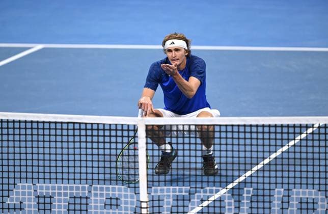 Sport Themen der Woche KW08 Sport Bilder des Tages 2023 ATP, Tennis Herren Qatar ExxonMobil Open Alexander Zverev (GER) *** 2023 ATP Qatar ExxonMobil Open Alexander Zverev GER