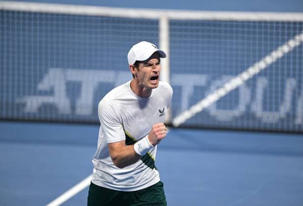 Sport Themen der Woche KW08 Sport Bilder des Tages 2023 ATP, Tennis Herren Qatar ExxonMobil Open Andy Murray (GBR) *** 2023 ATP Qatar ExxonMobil Open Andy Murray GBR
