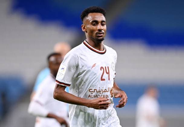 FUSSBALL AFC CHAMPIONS LEAGUE SAISON 2022 2023 Achtelfinal in Doha Al-Shabab Club Riad - FC Nasaf 19.02.2023 Moteb Al-Harbi (Al-Shabab Club Riad) *** FOOTBALL AFC CHAMPIONS LEAGUE SEASON 2022 2023 Round of 16 in Doha Al Shabab Club Riyadh FC Nasaf 19 02 2023 Moteb Al Harbi Al Shabab Club Riyadh