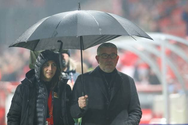 23.02.2023, xtgx, Fussball UEFA Europa League, 1. FC Union Berlin - Ajax Amsterdam emspor, v.l. Urs Fischer (Union Berlin, Trainer) (DFL DFB REGULATIONS PROHIBIT ANY USE OF PHOTOGRAPHS as IMAGE SEQUENCES and or QUASI-VIDEO) Berlin