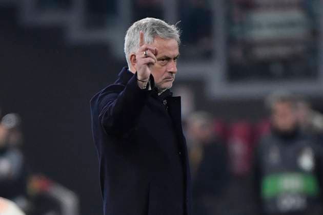 Jose Mourinho coach of AS Roma during the Europa League football match between AS Roma and FC Salzburg at Olimpico stadium in Roma (Italy), February 23th, 2023. Photo Andrea Staccioli Insidefoto andreaxstaccioli