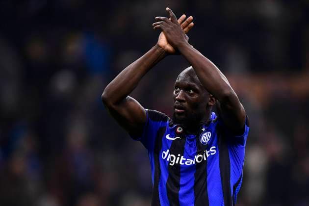 FC Internazionale v FC Porto - UEFA Champions League Romelu Lukaku of FC Internazionale celebrates at the end of the UEFA Champions League round of 16 football match between FC Internazionale and FC Porto. Milan Italy Copyright: xNicolòxCampox