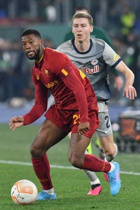 Soccer, Europa League match AS Roma v FC Salzburg Georginio Wijnaldum of AS Roma during the Uefa Europa League match AS Roma v FC Salzburg at Olimpico stadium in Rome, Italy, 23rd February 2023. Imago-Images Emmefoto Copyright: xImago-Images Emmefotox