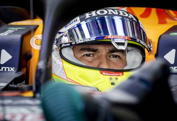 BAHRAIN - Sergio Perez (Red Bull Racing) during the second day of testing at the Bahrain International Circuit ahead of the start of the Formula 1 season. ANP SEM VAN DER WAL Formula 1 Winter Testing 2023 xVIxANPxSportx xxANPxIVx 463493510 originalFilename: 463493510.jpg