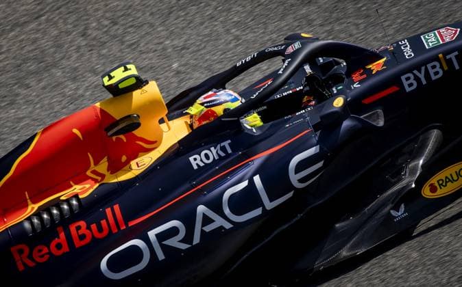 BAHRAIN - Sergio Perez (Red Bull Racing) during the second day of testing at the Bahrain International Circuit ahead of the start of the Formula 1 season. ANP SEM VAN DER WAL Formula 1 Winter Testing 2023 xVIxANPxSportx xxANPxIVx 463505801 originalFilename: 463505801.jpg