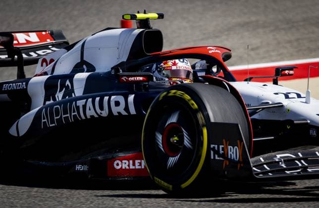 BAHRAIN - Yuki Tsunoda (AlphaTauri) during the second day of testing at the Bahrain International Circuit ahead of the start of the Formula 1 season. ANP SEM VAN DER WAL Formula 1 Winter Testing 2023 xVIxANPxSportx xxANPxIVx 463506192 originalFilename: 463506192.jpg