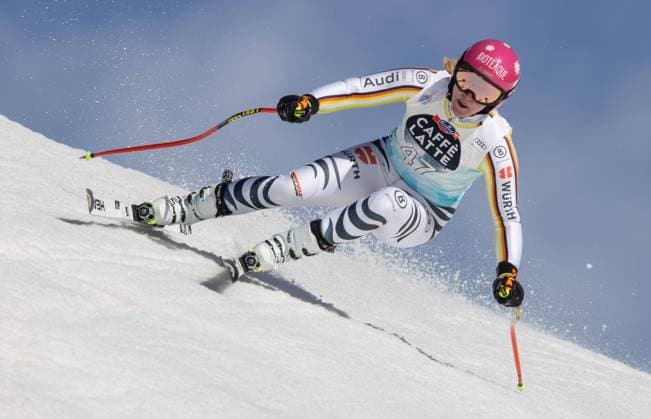 Bilder des Jahres 2023, Sport 02 Februar Bilder des Jahres 2023, Sport 02 Februar Sport Themen der Woche KW08 ALPINE SKIING - FIS WC Crans Montana CRANS MONTANA,SWITZERLAND,24.FEB.23 - ALPINE SKIING - FIS World Cup, downhill, training, ladies. Image shows Katrin Hirtl-Stanggassinger (GER).  GEPAxpictures xHaraldxSteiner