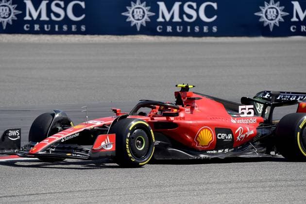 24.02.2023, Bahrain International Circuit, Sakhir, Formel 1 Testfahrten in Bahrain 2023 , im Bild Carlos Sainz Jr. (ESP), Scuderia Ferrari Sakhir Bahrain International Circuit Bahrain
