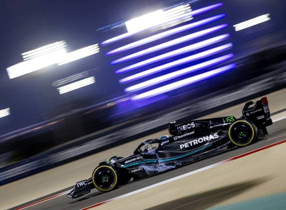 BAHRAIN - George Russell (Mercedes) during the second day of testing at the Bahrain International Circuit ahead of the start of the Formula 1 season. ANP SEM VAN DER WAL Formula 1 Winter Testing 2023 xVIxANPxSportx xxANPxIVx 463533870 originalFilename: 463533870.jpg