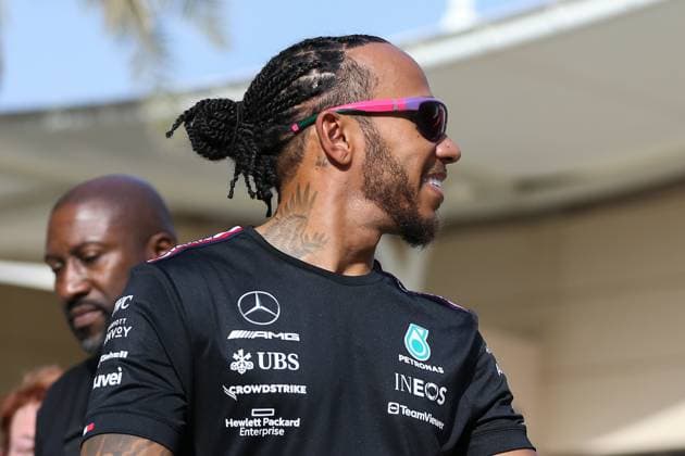 FORMULA 1 ARAMCO PRE-SEASON TESTING 2023, 24 02 2023 Lewis Hamilton 44 (GBR), Mercedes AMG Petronas W14 during Day 2 of the FORMULA 1 ARAMCO PRE-SEASON TESTING 2023 at the Bahrain International Circuit, Sakhir, Bahrain on 24 February 2023 Editorial Use Only Copyright: xPhilxDuncanx ESM-0696-0073
