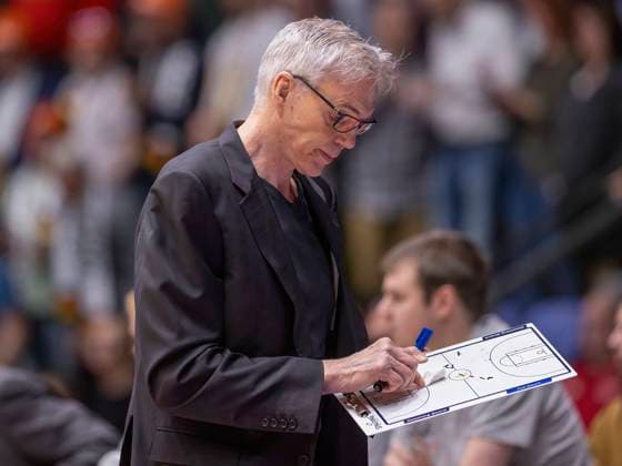 Head-Coach Gordon Herbert (Germany), 24.02.2023, Germany vs. Sweden, FIBA Basketball, World Cup Qualifiers, Deutschland, Frankfurt, Suewag Energie Arena Copyright: HMBxMedia xHeikoxBecker