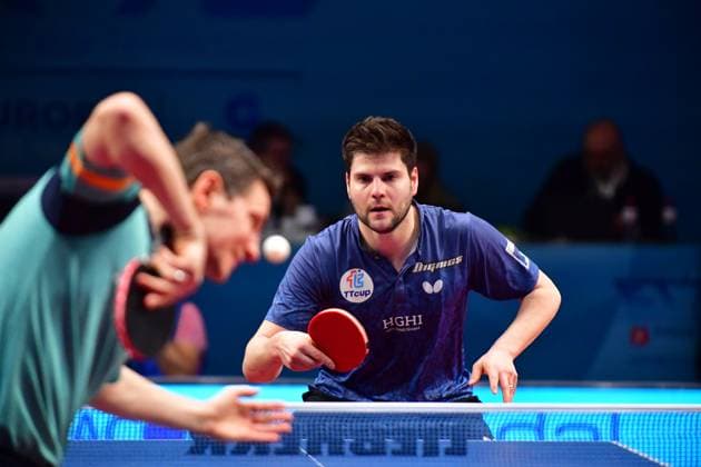 Sport Themen der Woche KW08 Sport Bilder des Tages Dimitrij OVTCHAROV, Deutschland TTC Neu-Ulm, beim Europe Top 16 Cup 2023 in Montreux. Dimitrij OVTCHAROV, Germany TTC Neu-Ulm, at 2023 Europe Top 16 Cup in Montreux. Dimitrij OVTCHAROV, Deutschland TTC Neu-Ulm, Olympiadritter 2012 und 2020, Europameister 2013 und 2015, Gewinner World Cup 2017 und 5 x Sieger des Europe Top 15 beim Europe Top 16 Cup 2023 in Montreux. Dimitrij OVTCHAROV, Germany TTC Neu-Ulm, Bronze Medal Winner Olympic Games, Olympische Spiele, Olympia, OS 2012 and 2020, 2013 and 2015 European Champion, 5 x Winner Europe Top 16 at 2023 Europe Top 16 Cup in Montreux. Montreux Salle Omnisport du Pierrier Vaud Schweiz; Switzerland; Suisse *** Dimitrij OVTCHAROV, Germany TTC Neu Ulm, at Europe Top 16 Cup 2023 in Montreux Dimitrij OVTCHAROV, Germany TTC Neu Ulm, at 2023 Europe Top 16 Cup in Montreux Dimitrij OVTCHAROV, Germany TTC Neu Ulm, Olympic Games Winner 2012 and 2020, European Champions 2013 and 2015, Winner World Cup 2017 and 5 x Winner Europe Top 15 at 2023 Europe Top 16 Cup in Montreux Dimitrij OVTCHAROV, Germany TTC Neu Ulm, Bronze Medal Winner Olympic Games 2012 and 2020, 2013 and 2015 European Champion, 5 x Winner Europe Top 16 at 2023 Europe Top 16 Cup in Montreux Montreux Salle Omnisport du Pierrier Vaud Switzerland Suisse