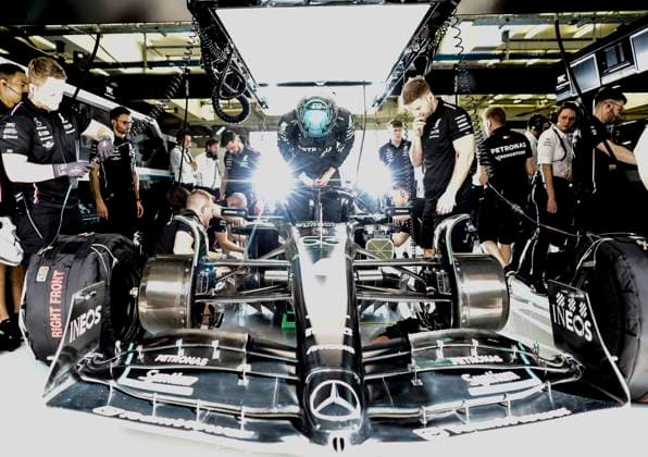 Sport Themen der Woche KW08 Sport Bilder des Tages 63 George Russell (GBR, Mercedes-AMG Petronas F1 Team), F1 Pre-season Testing in Bahrain at Bahrain International Circuit on February 25, 2023 in Sakhir, Bahrain. (Photo by HOCH ZWEI) Sakhir Bahrain *** 63 George Russell GBR, Mercedes AMG Petronas F1 Team , F1 Pre season Testing in Bahrain at Bahrain International Circuit on February 25, 2023 in Sakhir, Bahrain Photo by HOCH ZWEI Sakhir Bahrain