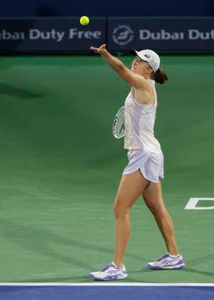 Iga Swiatek, Damen Einzel, Finale, Endspiel Tennis - Dubai Tennis Championships 2023 - WTA, Tennis Damen - Dubai Duty Free Tennis Stadium - Dubai - - United Arab Emirates - 25 February 2023. Copyright: xJuergenxHasenkopfx