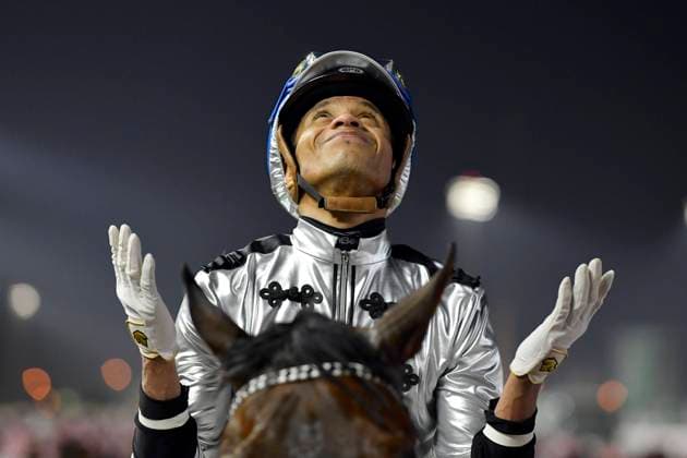 Bilder des Jahres 2023, Sport 02 Februar Sport Themen der Woche KW08 Sport Bilder des Tages 25.02.2023, Riad, Riyadh, SAU - Portrait of jockey Luis Morales after winning the Saudi Derby Cup. King Abdulaziz racecourse. (Jockey, Morales, Sieg, Portrait, Portraet) 230225C942RIAD.JPG *** 25 02 2023, Riyadh, Riyadh, SAU Portrait of jockey Luis Morales after winning the Saudi Derby Cup King Abdulaziz racecourse Jockey, Morales, Victory, Portrait, Portraet 230225C942RIAD JPG