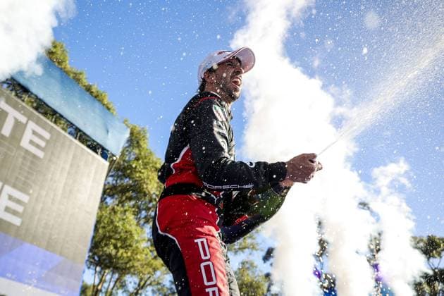 Bilder des Jahres 2023, Sport 02 Februar Sport Themen der Woche KW08 DA COSTA Antonio Felix (prt), TAG HAUER Porsche Formula E Team, Porsche 99X Electric, portrait podium, portrait during the 2023 Cape Town ePrix, 4th meeting of the 2022-23 ABB FIA Formula E World Championship, WM, Weltmeisterschaft on the Cape Town Street Circuit from February 23 to 25, in Cape Town, South Africa - AUTO - 2023 FORMULA E CAPE TOWN ePRIX DPPI Panoramic  03423004090900342300409090