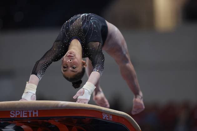 Sport Themen der Woche KW08 February 25, 2023, Louisville, KY, USA: USA Gymnastics 2023 Winter Cup, Louisville, KY - February 25, 2023 - Michelle Pineda (Metroplex) competes in the 2023 USAG Winter Cup held in Louisville, KY. ZumaPress Louisville USA - ZUMAn24_ 20230225_zaf_n24_149 Copyright: xWallyxNellx