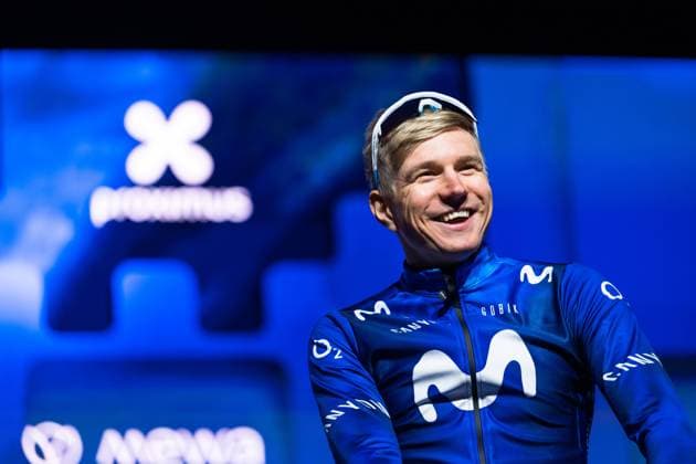 Omloop Het Niuewsblad 2023 Max Kanter (GER, Team Movistar), Omloop Het Nieuwsblad, 25.02.2023, Ninove (Belgium) Copyright: xBEAUTIFULxSPORTS Hilgerx