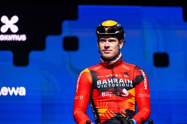 Omloop Het Niuewsblad 2023 Jasha Sütterlin (GER, Team Bahrain Victorious), Omloop Het Nieuwsblad, 25.02.2023, Ninove (Belgium) Copyright: xBEAUTIFULxSPORTS Hilgerx