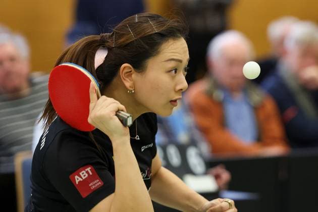 Sport Themen der Woche KW08 Sport Bilder des Tages 26.02.2023 xjfx Tischtennis Damen 1. Bundesliga TSV 1909 Langstadt - TTC 1946 Weinheim e.V. v.l., Yuan Wan (TTC 1946 Weinheim Tischtennis Damen 1.Bundesliga) *** 26 02 2023 xjfx table tennis ladies 1 national league TSV 1909 Langstadt TTC 1946 Weinheim e V v l , Yuan Wan TTC 1946 Weinheim table tennis ladies 1 national league Copyright: JoaquimxFerreira