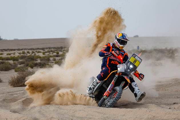 Bilder des Jahres 2023, Sport 02 Februar Sport Themen der Woche KW08 Sport Bilder des Tages 08 PRICE Toby (aus), Red Bull KTM Factory Racing, KTM 450 Rally Factory, FIM W2RC, action during the Prologue of the 2023 Abu Dhabi Desert Challenge, 2nd round of the 2023 W2RC season, on February 26, 2023 in Al Dhannah, Abu Dhabi - AUTO - ABU DHABI DESERT CHALLENGE 2023 DPPI Panoramic  05323001__DE_5725