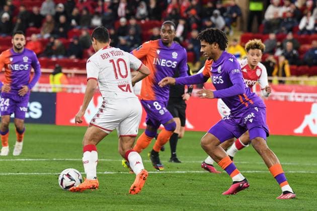 Wissam Ben Yedder - AS Monaco vs OGC Nice in Monaco, on february 26, 2023. 26 02 2023-Monaco, FRANCE. FOOTBALL : AS Monaco Vs OGC Nice - Ligue 1 - 26 02 2023 LionelUrman Panoramic 