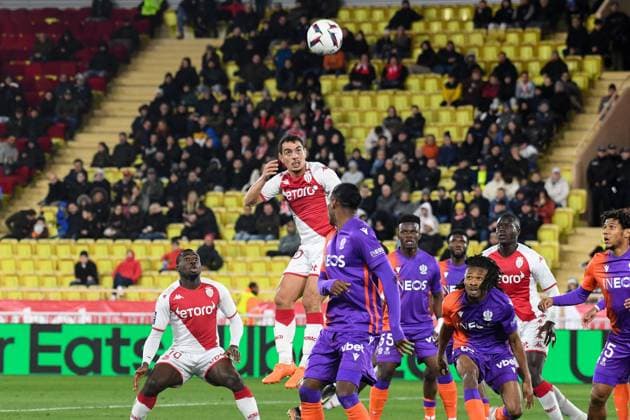 Wissam Ben Yedder - AS Monaco vs OGC Nice in Monaco, on february 26, 2023. 26 02 2023-Monaco, FRANCE. FOOTBALL : AS Monaco Vs OGC Nice - Ligue 1 - 26 02 2023 LionelUrman Panoramic 