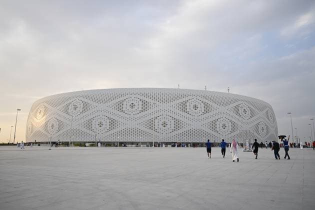 Fußball, AFC Champions League, Al Duhal SC - Al-Hilal Riad Al Hilal v Al Duhail - AFC Champions League Semi-final General view of the Al Thumama Stadium exterior before the AFC Champions League semi-final between Al Hilal and Al Duhail in Doha, Qatar on 26 February 2023. Doha Qatar  Copyright: xSimonxHolmesx originalFilename:holmes-notitle230226_np35K.jpg