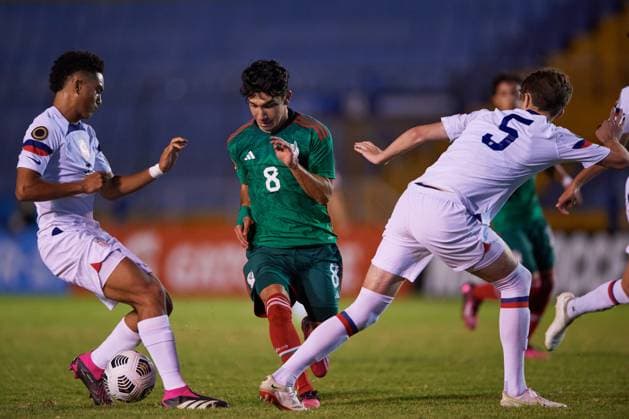 RECORD DATE NOT STATED Concacaf U-17 Championship 2023 Mexico vs United States Final Jose Urias of Mexico during the game Mexico (Mexican national team, Nationalteam vs United States (USA) corresponding to the great final of the Concacaf Under-17 Mens Championship Guatemala 2023, at Doroteo Guamuch Flores Stadium, on February 26, 2023. <br><br> Jose Urias de Mexico durante el partido Mexico (Seleccion Nacional Mexicana) vs Estados Unidos (EUA), correspondiente a la gran final del campeonato Masculino Sub-17 de la Concacaf Guatemala 2023, en el Estadio Doroteo Guamuch Flores, el 26 de Febrero de 2023. CIUDAD DE GUATEMALA GUATEMALA GUATEMALA  Copyright: xCristianxdexMarchenax 20230226195150_CC_U17_F_MEX_USA_URIAS74