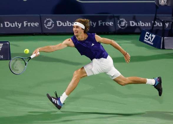 Sport Themen der Woche KW09 Entertainment Bilder des Tages Sport Bilder des Tages Alexander Zverev (GER) Tennis - Dubai Duty Free Tennis Championships - ATP, Tennis Herren - Dubai Duty Free Tennis Stadium - Dubai - - United Arab Emirates - 27 February 2023. *** Alexander Zverev GER Tennis Dubai Duty Free Tennis Championships ATP Dubai Duty Free Tennis Stadium Dubai United Arab Emirates 27 February 2023 Copyright: xJuergenxHasenkopfx