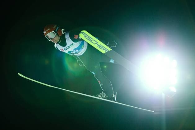 Sport Themen der Woche KW09 Sport Bilder des Tages NORDIC SKIING - FIS Nordic WC Planica 2023 PLANICA,SLOVENIA,28.FEB.23 - NORDIC SKIING, Ski jumping, Skispringen, Ski, nordisch - FIS Nordic World Ski Championships, large hilll, ladies, training and qualification. Image shows Katharina Althaus (GER).  GEPAxpictures xGintarexKarpaviciute