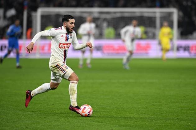 Rayan Cherki (lyon) FOOTBALL: Olympique Lyonnais vs Grenoble Foot 38 - 1 4 Coupe de France - 28 02 2023 FredericChambert Panoramic 