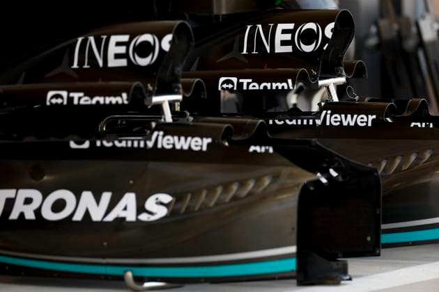 Mercedes-AMG F1 W14 E Performance, F1 Grand Prix of Bahrain at Bahrain International Circuit on March 2, 2023 in Sakhir, Bahrain. (Photo by HOCH ZWEI) Sakhir Bahrain