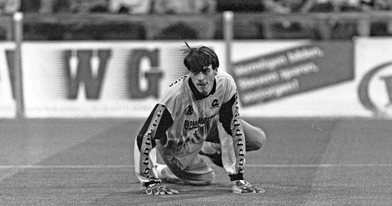 18.01.93 Hallen Masters Stuttgart Deutschland, Stuttgart, 18.01.1993, Fussball, Bundesliga, Hallen Masters Stuttgart: Marc Nicolai Schlecht (Stuttgarter Kickers). *** 18 01 93 Hallen Masters Stuttgart Germany, Stuttgart, 18 01 1993, football, Bundesliga, Hallen Masters Stuttgart Marc Nicolai Schlecht Stuttgarter Kickers