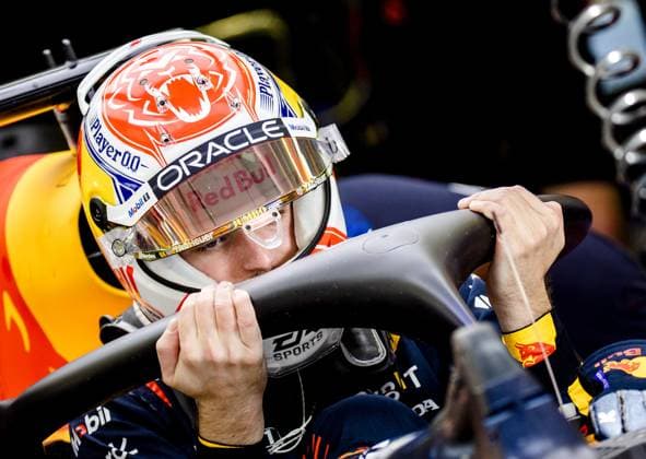 BAHRAIN - Max Verstappen (Red Bull Racing) during the first free practice session at the Bahrain International Circuit in the Sakhir desert area ahead of the Bahrain Grand Prix. ANP SEM VAN DER WAL F1 Grand Prix of Bahrain - Practice 2023 xVIxANPxSportx xxANPxIVx 464062350 originalFilename: 464062350.jpg