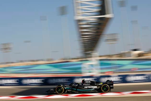 44 Lewis Hamilton (GBR, Mercedes-AMG Petronas F1 Team), F1 Grand Prix of Bahrain at Bahrain International Circuit on March 3, 2023 in Sakhir, Bahrain. (Photo by HOCH ZWEI) Sakhir Bahrain