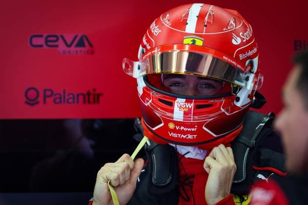 LECLERC Charles (mco), Scuderia Ferrari SF-23, portrait during the Formula 1 Gulf Air Bahrain Grand Prix 2023, 1st round of the 2023 FIA Formula One World Championship, WM, Weltmeisterschaft from March 2 to 5, 2023 on the Bahrain International Circuit, in Sakhir, Bahrain - F1 - BAHRAIN GRAND PRIX 2023 DPPI Panoramic  20230303_G0OD8041