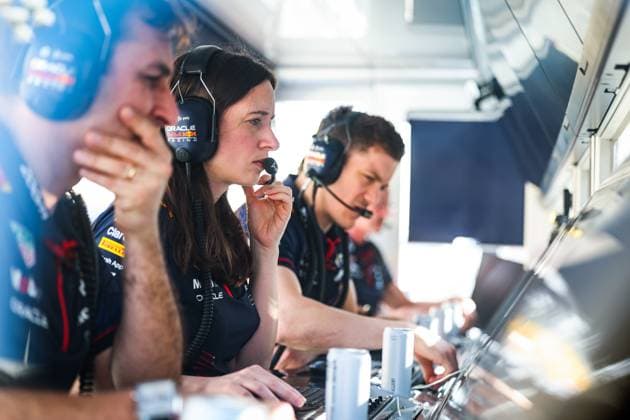 SCHMITZ Hannah, Principal Strategy Engineer of Red Bull Racing, portrait during the Formula 1 Gulf Air Bahrain Grand Prix 2023, 1st round of the 2023 FIA Formula One World Championship, WM, Weltmeisterschaft from March 2 to 5, 2023 on the Bahrain International Circuit, in Sakhir, Bahrain - F1 - BAHRAIN GRAND PRIX 2023 DPPI Panoramic  20230303_GOOD9251